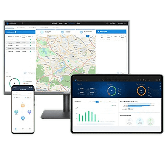 Logiciel Smart PV sur ordinateur, téléphone mobile et tablette